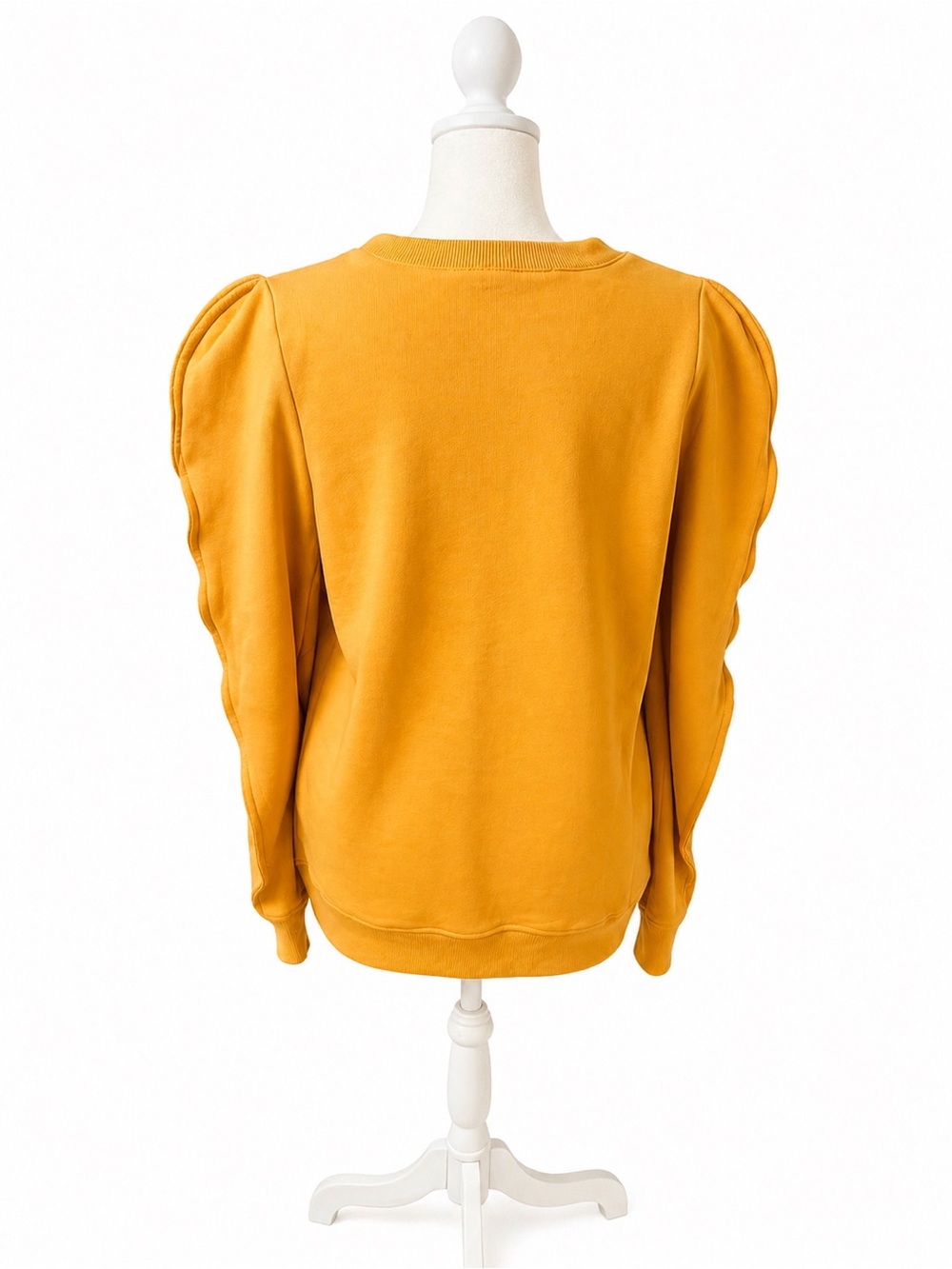 Doe & Rae Mustard Puff Sleeve Sweatshirt - Women - Picture 3 of 3